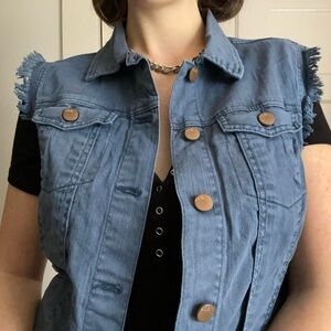 BDG Blue Denim Vest
